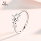 Aido Diamond pt950 platinum star ring for women, fashionable platinum five-pointed star ring, adjustable gift for girlfriend, weight 2.2-2.4 grams + free engraving