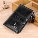 Binli Kangaroo Retro Herren Brieftasche Kurzgeschäft Anti-Diebstahl Kauf Brieftasche Männer vertikaler Multifunktions-All-in-One
