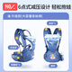 Newbell Baby Carrier Waist Stool Shock Absorbing Stool Front Hold Baby Baby Baby X-Type Baby Carrier Baby Belt Summer Knight Gray: Engineering decompression, light and easy to use
