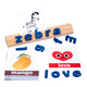 Early childhood education 3-6 years old words spelling children learn English letter building block thinking training toys assembled and use brains YM number letter pairing large gift box style
