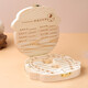 Kinderbabyzähte Gedenkbox, Babyzähne Ersatzbox, Babyzähnekiste, Mädchen, Kinderzähnekollektion, Zähne Ersatz für Gedenkschachtel, Zähnepraxis, Wollsouvenir, Massivholz -Babyzähne -Schachtel (Baby Boy)