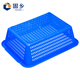 Guxiang Cestas de plástico Cestas de clasificación de pantalla cuadrada/Cestas de rotación/Cestas de organización Cajas perforadas de plástico Cajas de fugas Filtro de malla Clasificación de estantes de almacén Cesta de verduras Cesta azul No. 3 Paquete de 2
