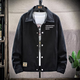 真维斯（Jeanswest）春秋季新款夹克男士修身百搭上衣服帅气潮流青年休闲百搭牛仔外套 2008卡其夹克 XL 【125-140斤】