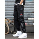 Zuoyoupin Fonctional Work Pantals Men's Trendy Brand Automne et hiver lâche pantalon à liaison droite pantalon sportif pantalon décontracté Men 719 Black XL (poids recommandé 115-130 Jin [Jin est égal à 0,5 kg]))