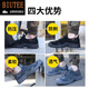 BIUTEE品牌轻奢男女劳保鞋绝缘鞋透气防砸防刺穿安全鞋防滑耐酸碱春夏季 898灰色 四季款 41