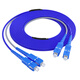 Nokoxin Telecomunicaciones Jumper de fibra óptica de nivel nokoxina LC-LC LC-LC Gigabit 10 Gigabit Rail Fiber Cable anti-rato, resistente a la tensión y que se ajusta a la flexión de doble nivel SC-SC 15 metros SC-SC