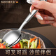 Shanda Huang (SHDO) German 316 stainless steel fork and spoon integrated spoon fork salad spoon adult and children's spoon and fork integrated fruit fork meal 316 fork and spoon integrated large size 17*3.3cm