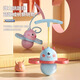 Slang Schild Sprungball Kinder elastischer Ball Balance Ball Sprungpol Jumping Ball Kinder Outdoor Sportgeräte Anbau artifakt rosa kleiner Dämon [verdickter explosionssicherer]