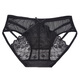 
Mengyisi sex underwear women Korean style fashion nude sexy sexy open-cut thong bow temptation full transparent thin lace couple leaking hair sex pervert training briefs black 566+983+632+922 L