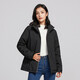 
Lemon plus velvet windbreaker under banana coat men and women Korean style windproof and warm single-layer soft shell jacket work style jacket literary top 9930S Obsidian black-woman [solid color] L