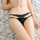 
Woodpecker (TUCANO) lace underwear fashionable hot pure lace hollow sexy traceless large size new low waist thin belt high-end personality 922 black 239 black 234 red 983 purple M