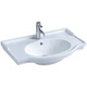 Ceramic integrated washbasin, built-in washbasin, toilet and bathroom cabinet, big belly basin, high side single basin, 70 single basin + free drainage installation glue