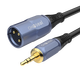 Akihabara (Choseal) 3,5-mm-Einzelkarte männliche und weibliche High-Fidelity-XLR Dual Card Rural Kabel Computer Sound Lautsprecherverstärkerverstärker 3.5 Einzelkarten männliche QS3520 1 Meter
