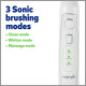 Jiebi Wp-861 electric toothbrush, water flosser, all-in-one water flosser and dental cleaner, two-in-one design saves space