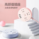 Taureau mignon rond fille ride ride bouchon de dessin animé mignon filet de dessin animé home multifonctionnel usb rétro socket dortoir de chevet de chevet de chevet multipore de borne intelligente [socket de dessin versé] 3 bouchons + 3USB 1,8 mètres r203u poudre