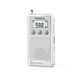 Panda (PANDA) 6204 new full-band mini small radio for the elderly, simple and portable, charging plug-in card for the elderly, stereo FM radio, multi-functional semiconductor, small white, rechargeable/external