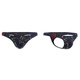 Oloey Sexy Men's Sous -wear imprimé de peinture de coton imprimé string respirant et dominant. Deep Prince Blue L Taille européenne