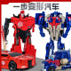 TOYS JIAYIHONGQI儿童手动变形机器人汽车男孩玩具车一步变警车恐龙模型变形 一步变形-黄车战神JY675B