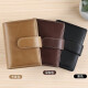 GBONI Tarjeta Bag Men's Bank Certicate Bag Card Card de visita para mujeres Clip Antidemagnetización Gran capacidad Negocio Multifuncional Licencia de conducir de la licencia de cuero de cuero preferido [Caki]