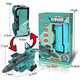 Case Family Toys Kinder große digitale deformierte Mecha-Spielzeuge frühe Bildungsbausteine ​​Jungen und Mädchen 2-6 Jahre alt 0-9 Digitalroboter Kombination Große digitale 7 Anti-Luftkanonen-Fensterfarbe Box