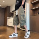 
Digada straight work cropped pants men's autumn 2024 new Japanese trendy versatile straight loose casual 7-point shorts GLYS-679 black 3XL (recommended 175-190Jin [Jin equals 0.5 kg])