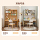 Quanyou Home Teenagers' Bedroom Solid Wood Desk L-shaped Desk Bookshelf Student Computer Desk Lift Study Table Furniture