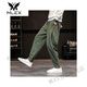 Mlexruisanshao/Ruisanshao Frühling und Sommer reguläre Herren -Chinesische Stil Casual Hosen Dünne Daten Harun Herrenhosen Trend Burgundy + Military Green (zwei 139) 2xl (vorgeschlagenes Gewicht innerhalb von 185 Jin [Jin gleich 0,5 kg]))