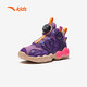 Anta-Kinder-Turnschuhe Herrenschuhe 2025 Neue Knopfpolstere Anti-Rutsch-Basketballschuhe [zusätzliche Form] Lila/Lila/Noya Purple 9901-3 30