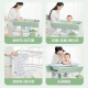Bei Chuzhong diaper table, baby care table, multifunctional diaper changing console, newborn touch table, foldable baby bed gray [double-layer storage rack + small water basin] upgraded load-bearing beam/multi-level height adjustment