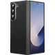 0 degrees suitable for Samsung Galaxy Z Fold6 mobile phone case MagSafe magnetic Kevlar fiber pattern protective case folding screen flip-type light luxury protective case protection lens Samsung Z Fold6-Black [magnetic charging] Kevlar mobile phone case
