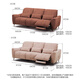 LAZBOY Lezhibao Fabric Function Sofa Left Electric GN.675 Windsor Castle Pink [7 Days Hair]