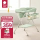 babycare diaper table baby care table newborn multifunctional foldable movable baby bed crib - Winter Green