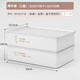 YOUQIN underwear storage box household socks and underwear compartment artifact wardrobe drawer-type three-in-one organizing box sea salt gray-two-piece set underwear + socks