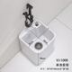 Shantou Lincun small apartment balcony mop pool extremely narrow bathroom wash mop pool ultra narrow small household narrow and long mop pool basin VJ-1000 small square model 30x30x40
