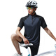 Alan Burton Cycling Jersey Men's Summer Ice Silk Quick-Drying Short-Sleeved Road Bike Top T-Shirt Mountain Bike Sports Equipment Loose Gentleman Gray Cycling T Quick-drying Breathable Sweat-Absorbent 2XL 145-160Jin Jin equals 0.5 kg