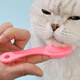 Lubo Cat Black Chin Cleaning Brush Silicone Brush Cleans Pet Cats and Dogs Comb Chin Wipe Toothbrush Cleaner Cleaning Brush 2 Pack Random Color