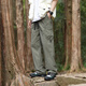 顶峰保罗（Dingfengbaoluo）户外冲锋裤子男春夏季山系休闲宽松工装直筒长裤子29018军绿XL
