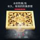 XMSJ金色防臭加厚浴室淋浴房地漏方形大排量长条型条形卫生间10CM 仿古牡丹6626-深水()
