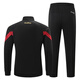 Butterfly Sports Set Table Tennis Suit 2024 Spring and Autumn Men and Women Sports Leisure Standing Collar Breathable Running Training Two-Piece Set Black [HD-6188 Set] 4XL
