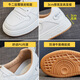 Offizielle Website Square Echtes Lederrundzehen flache weiße Schuhe für Frauen 2025 Frühling neu