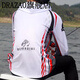 DRAZAO fishing suit summer sun protection suit men's ice silk spring and autumn 2025 Luya anti-mosquito outdoor clothes orange and white XL