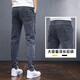 2024 Neue Feder- und Herbst-Elastik-Taille-Jeans für Männer, dehnen Sie gerade lose Füße Casual Hosen für Männer, K433 Gray [regulär] 3xl [150-165jin [Jin entspricht 0,5 kg]]