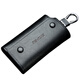 Bo brand key bag men's cow split leather waist key chain multifunctional car key bag black