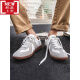 
Stack Leopard Extra Large Size Men's Board Shoes Genuine Leather Men's Large Size Large Size Men's Board Shoes Sizes 46-47 Summer Extra Large Size German Training Shoes Men 4 9715 White Grey 38