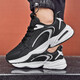 Muzun zapatos para hombres de gran tamaño de gran tamaño de la cabeza más grande y grasta de la cabeza suelta de otoño y cuero invierno impermeables casuales 45464748 826 blanco y negro 48