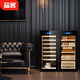 Qiekeqieke red wine cabinet, cigar cabinet, tea cabinet, multi-function double DIY combination double door, double compressor, double control, home and commercial 28 combination cabinet A, red wine direct cooling + cigar air cooling 1 naked storage 176L