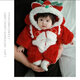 Hong Yile Baby New Year Clothes Winter Warm Baby Jumpsuit Winter New Year Clothes Super Cute Festive New Year Outing Cotton Clothes Red Dance Dragon New Year Thickened Clothes (Little Tail) 90cm 11-14 Months 20-24Jin Jin is equal to 0.5 kg