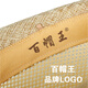 Hundred hat king Hundred hat king high-end summer hollow mesh top hat men gentleman linen sun hat straw hat middle-aged and elderly sun hat senile blue (export high-end fixed style) adjustable 56-57cm