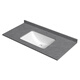 COMPRENDANTS DE SLAB ROCH POUR CUSTO CUSTOMISE, armoire en céramique à bassin unique semi-emballé, bassin, lavage de salle de bain, lavage du visage 12047 cm comptoir + bassin
