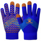 KELME children's gloves for 6-12-year-old boys and girls in winter, warm and cold-proof, outdoor knitted full-finger sports